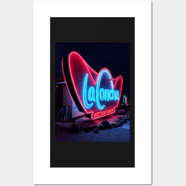 La Concha Neon Sign Wall Art by fionatgray